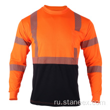 ANSI 107-2020 Высоко видимости рефлексивные рабочие рубашки